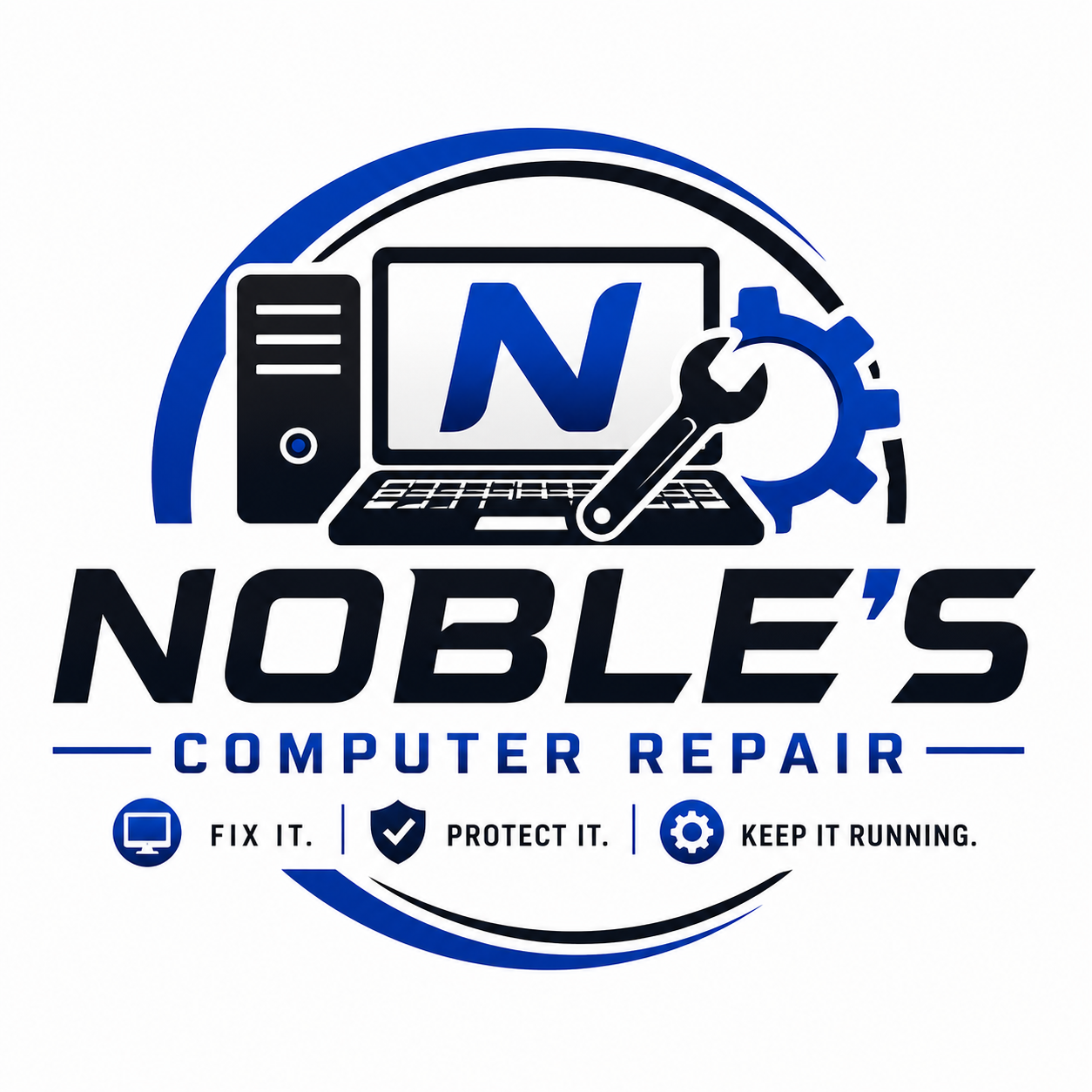 Noble's Computer Repair full logo